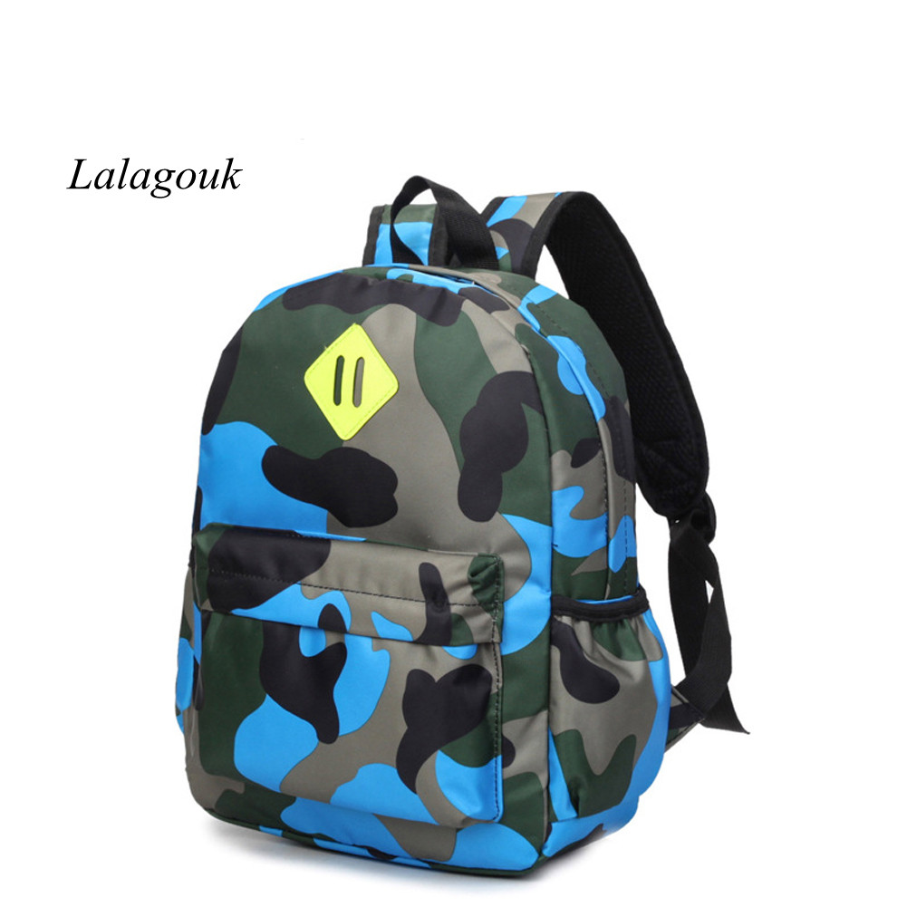 Lalagouk Small Camouflage Human Engineering Large Lightweight Backpack for Kids in 3-year-old to 6-year-old