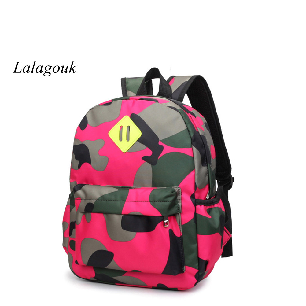 Lalagouk Small Camouflage Human Engineering Large Lightweight Backpack for Kids in 3-year-old to 6-year-old